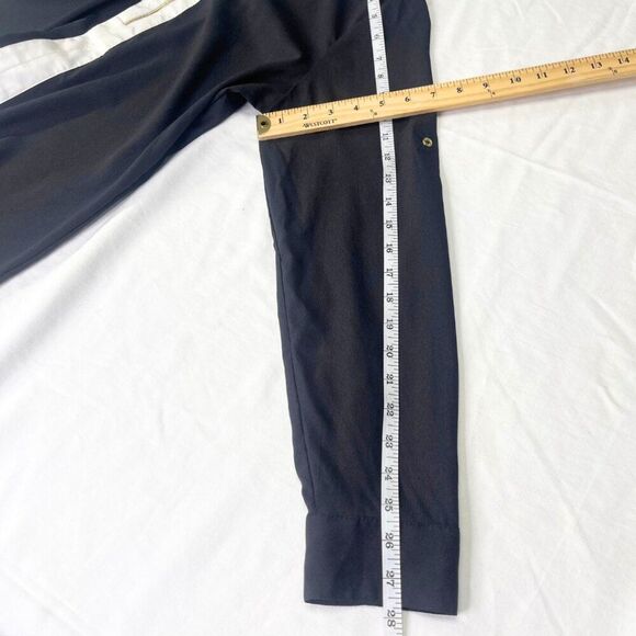 Black Collar Exposed with Roll up Sleeve Blouse Size M - Picture 11 of 15